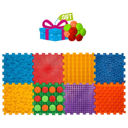 Masážní podložka Ortek Mix Puzzles, 8 dílků + vzory zdarma Ortek