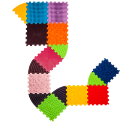 Ortek Masážní podložka Ortek Puzzle 10 prvků + 6 trojúhelníků