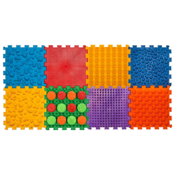 Masážní podložka Ortek Mix Puzzles, 8 dílků + vzory zdarma Ortek