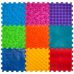 Ortek Masážní ortopedická podložka "Puzzle Mix" 9 modulů