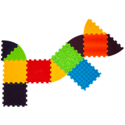 Ortek Masážní podložka Ortek Puzzle Mořské 8 prvků + 8 trojúhelníků