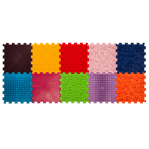 Ortek Masážní podložka Ortek Puzzle 10 prvků + 6 trojúhelníků