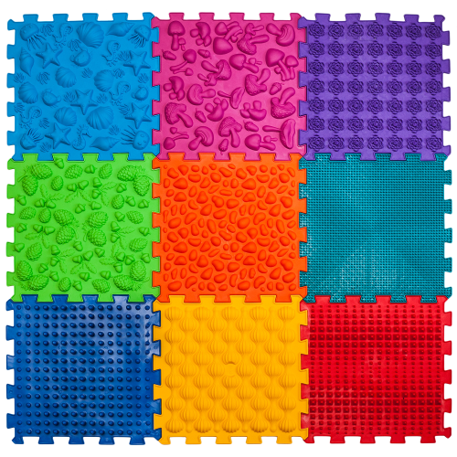 Ortek Masážní ortopedická podložka "Puzzle Mix" 9 modulů